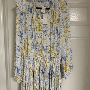 Current Air Blue and Yellow Floral Dress
